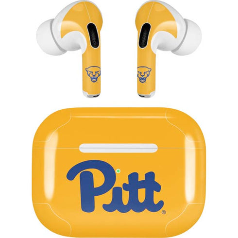 University of Pittsburgh Pitt Panthers Yellow Apple AirPods Pro Skin