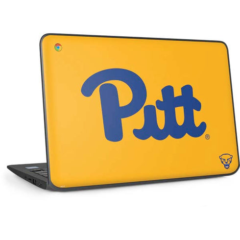 University of Pittsburgh Pitt Panthers Yellow HP Chromebook Skin