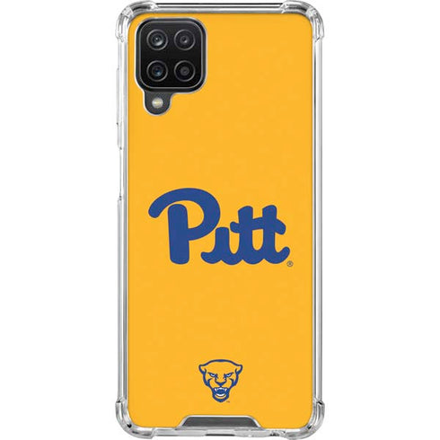 University of Pittsburgh Pitt Panthers Yellow Galaxy A12 Clear Case