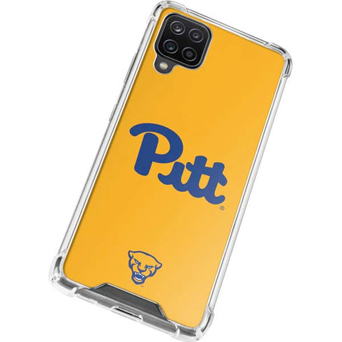 University of Pittsburgh Pitt Panthers Yellow Galaxy A12 Clear Case