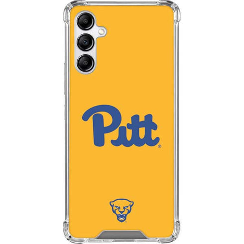 University of Pittsburgh Pitt Panthers Yellow Galaxy A14 5G Clear Case