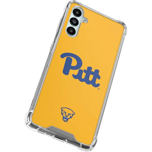 University of Pittsburgh Pitt Panthers Yellow Galaxy A15 5G Clear Case