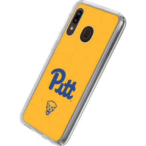 University of Pittsburgh Pitt Panthers Yellow Galaxy A20 Clear Case