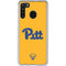 University of Pittsburgh Pitt Panthers Yellow Galaxy A21 Clear Case