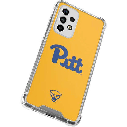 University of Pittsburgh Pitt Panthers Yellow Galaxy A33 5G Clear Case