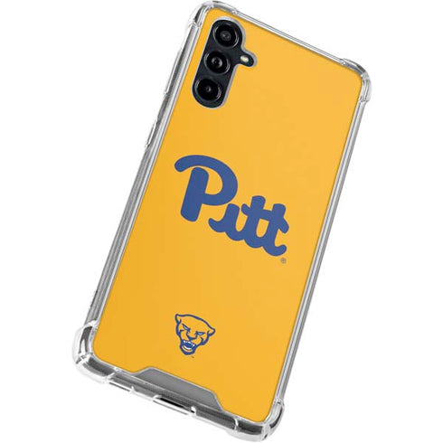 University of Pittsburgh Pitt Panthers Yellow Galaxy A54 5G Clear Case