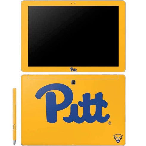 University of Pittsburgh Pitt Panthers Yellow Galaxy Book 12in Skin