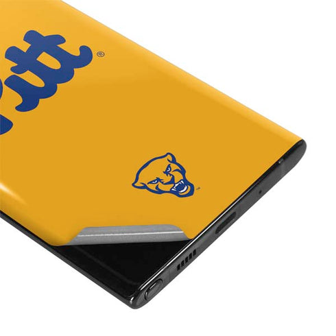 University of Pittsburgh Pitt Panthers Yellow Galaxy Note 10 Plus Skin