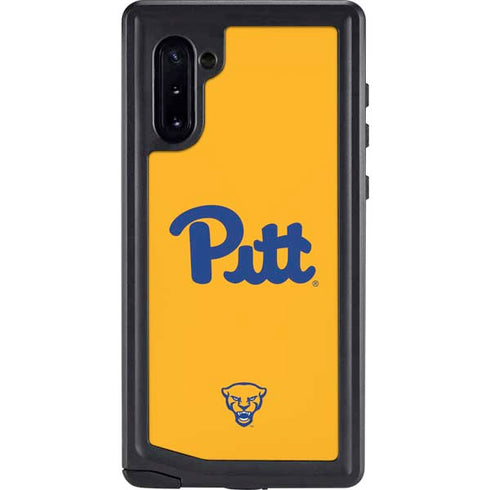 University of Pittsburgh Pitt Panthers Yellow Galaxy Note 10 Waterproof Case