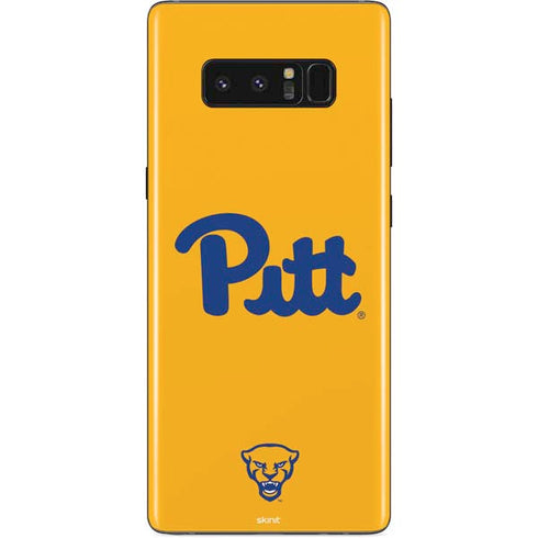 University of Pittsburgh Pitt Panthers Yellow Galaxy Note 8 Skin