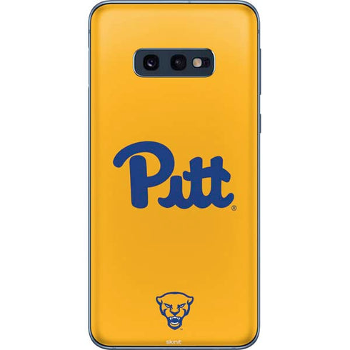 University of Pittsburgh Pitt Panthers Yellow Galaxy S10e Skin