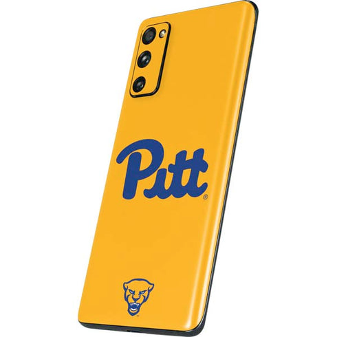 University of Pittsburgh Pitt Panthers Yellow Galaxy S20 Fan Edition Skin