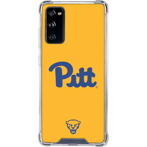 University of Pittsburgh Pitt Panthers Yellow Galaxy S20 FE Clear Case