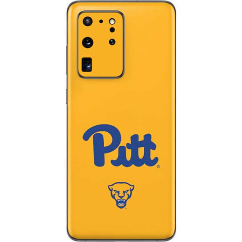 University of Pittsburgh Pitt Panthers Yellow Galaxy S20 Ultra 5G Skin