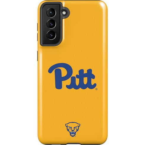 University of Pittsburgh Pitt Panthers Yellow Galaxy S21 Plus 5G Pro Case