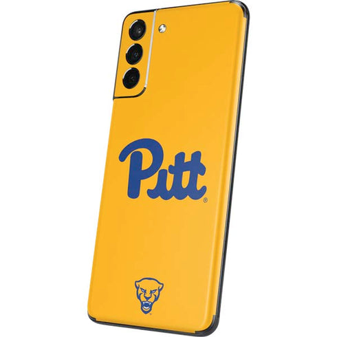 University of Pittsburgh Pitt Panthers Yellow Galaxy S21 Plus 5G Skin