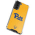 University of Pittsburgh Pitt Panthers Yellow Galaxy S22 Clear Case