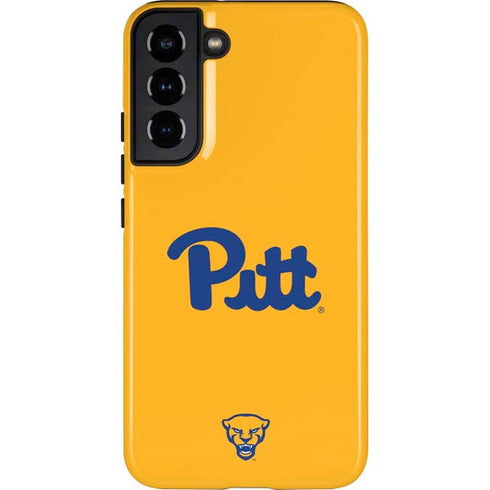 University of Pittsburgh Pitt Panthers Yellow Galaxy S22 Plus Pro Case