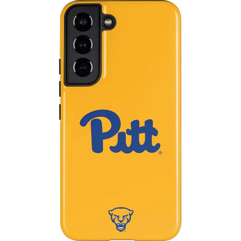 University of Pittsburgh Pitt Panthers Yellow Galaxy S22 Pro Case