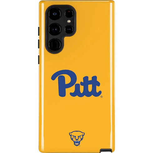 University of Pittsburgh Pitt Panthers Yellow Galaxy S22 Ultra Pro Case