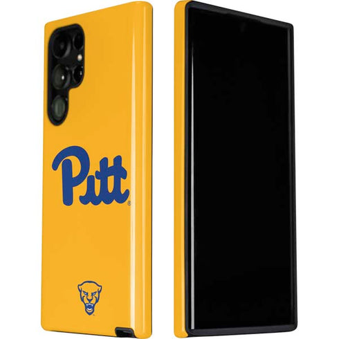 University of Pittsburgh Pitt Panthers Yellow Galaxy S22 Ultra Pro Case