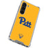 University of Pittsburgh Pitt Panthers Yellow Galaxy S23 Clear Case