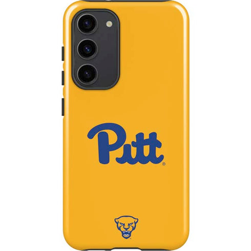 University of Pittsburgh Pitt Panthers Yellow Galaxy S23 Plus Pro Case