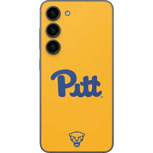 University of Pittsburgh Pitt Panthers Yellow Galaxy S23 Skin