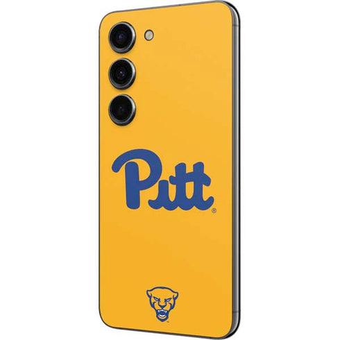 University of Pittsburgh Pitt Panthers Yellow Galaxy S23 Skin
