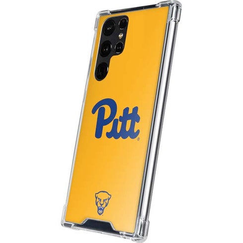 University of Pittsburgh Pitt Panthers Yellow Galaxy S24 Ultra Clear Case
