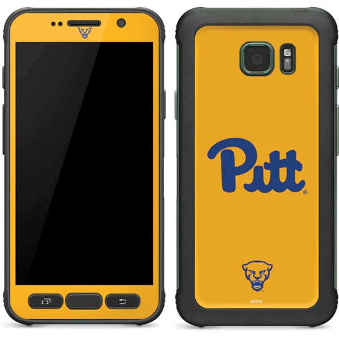 University of Pittsburgh Pitt Panthers Yellow Galaxy S7 Active Skin