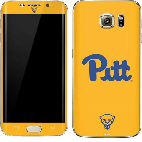 University of Pittsburgh Pitt Panthers Yellow Galaxy S7 Edge Skin