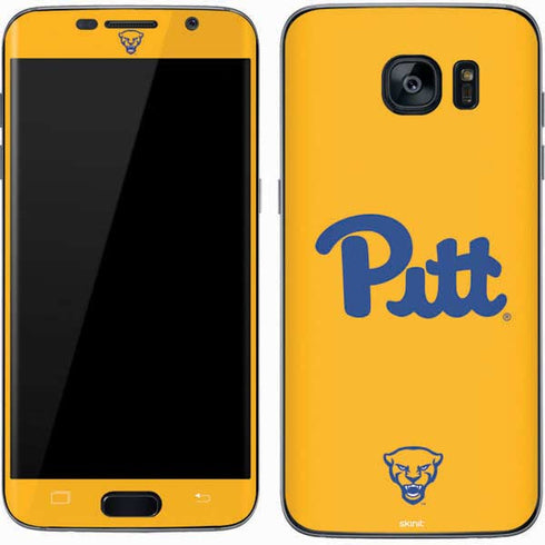 University of Pittsburgh Pitt Panthers Yellow Galaxy S7 Skin