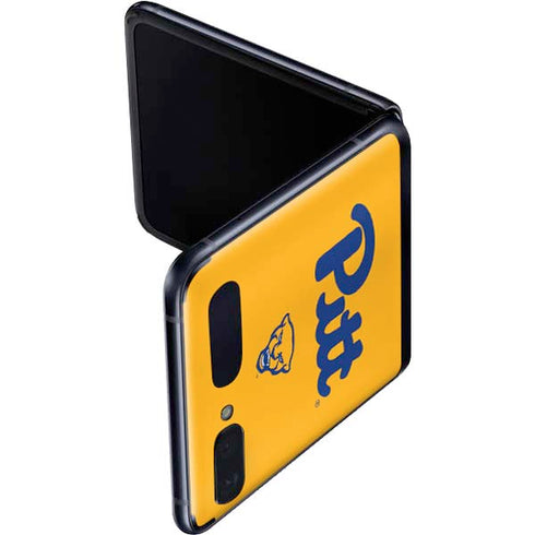 University of Pittsburgh Pitt Panthers Yellow Galaxy Z Flip Skin