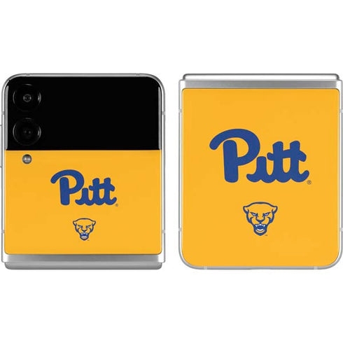 University of Pittsburgh Pitt Panthers Yellow Galaxy Z Flip4 5G Skin