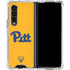 University of Pittsburgh Pitt Panthers Yellow Galaxy Z Fold4 5G Clear Case