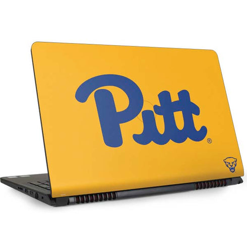 University of Pittsburgh Pitt Panthers Yellow Dell Inspiron Skin