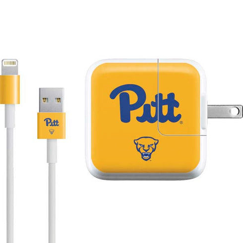 University of Pittsburgh Pitt Panthers Yellow iPad Charger (10W USB) Skin
