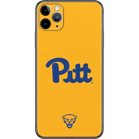 University of Pittsburgh Pitt Panthers Yellow iPhone 11 Pro Max Skin