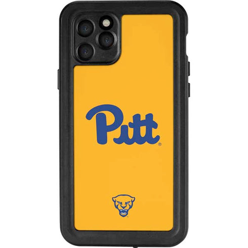 University of Pittsburgh Pitt Panthers Yellow iPhone 11 Pro Waterproof Case