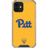 University of Pittsburgh Pitt Panthers Yellow iPhone 12 Clear Case