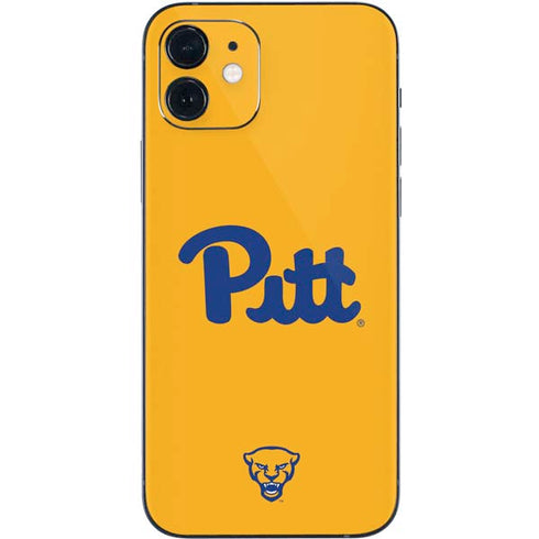 University of Pittsburgh Pitt Panthers Yellow iPhone 12 Mini Skin
