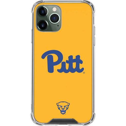 University of Pittsburgh Pitt Panthers Yellow iPhone 12 Pro Max Clear Case