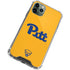 University of Pittsburgh Pitt Panthers Yellow iPhone 12 Pro Max Clear Case