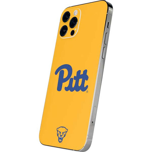 University of Pittsburgh Pitt Panthers Yellow iPhone 12 Pro Max Skin