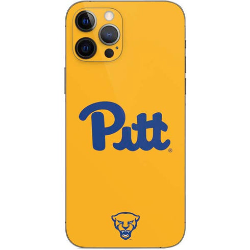 University of Pittsburgh Pitt Panthers Yellow iPhone 12 Pro Skin