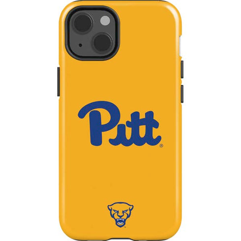 University of Pittsburgh Pitt Panthers Yellow iPhone 15 Impact Case