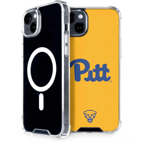 University of Pittsburgh Pitt Panthers Yellow iPhone 15 MagSafe Case