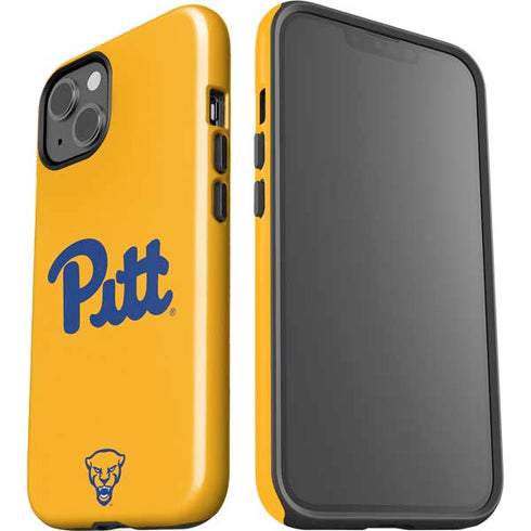 University of Pittsburgh Pitt Panthers Yellow iPhone 15 Plus Impact Case