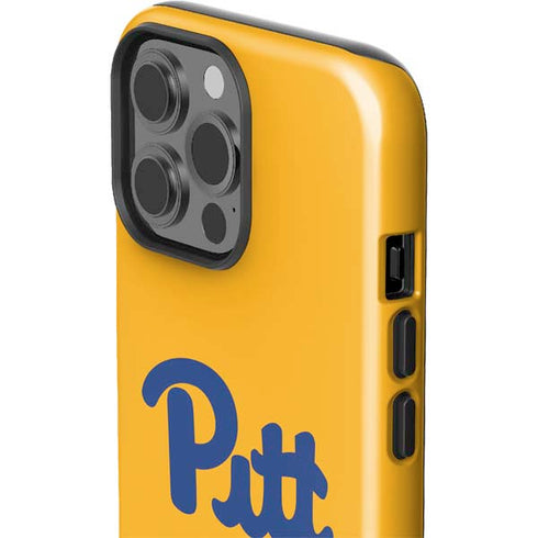 University of Pittsburgh Pitt Panthers Yellow iPhone 15 Pro Max Impact Case